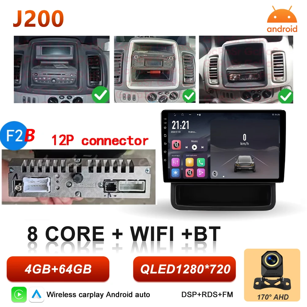 Android 16 autoradio voor Renault Trafic 2, Opel Vivaro A en Nissan Primastar 2001-2014, multimediaspeler met Carplay en GPS-stereo