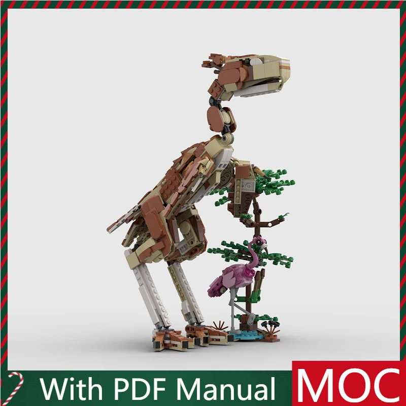 

799 детали, хит продаж, модель MOC Creature фламинго, модульные строительные блоки «сделай сам», детская сборка, дисплей, игрушки, фестиваль, подарок-сюрприз