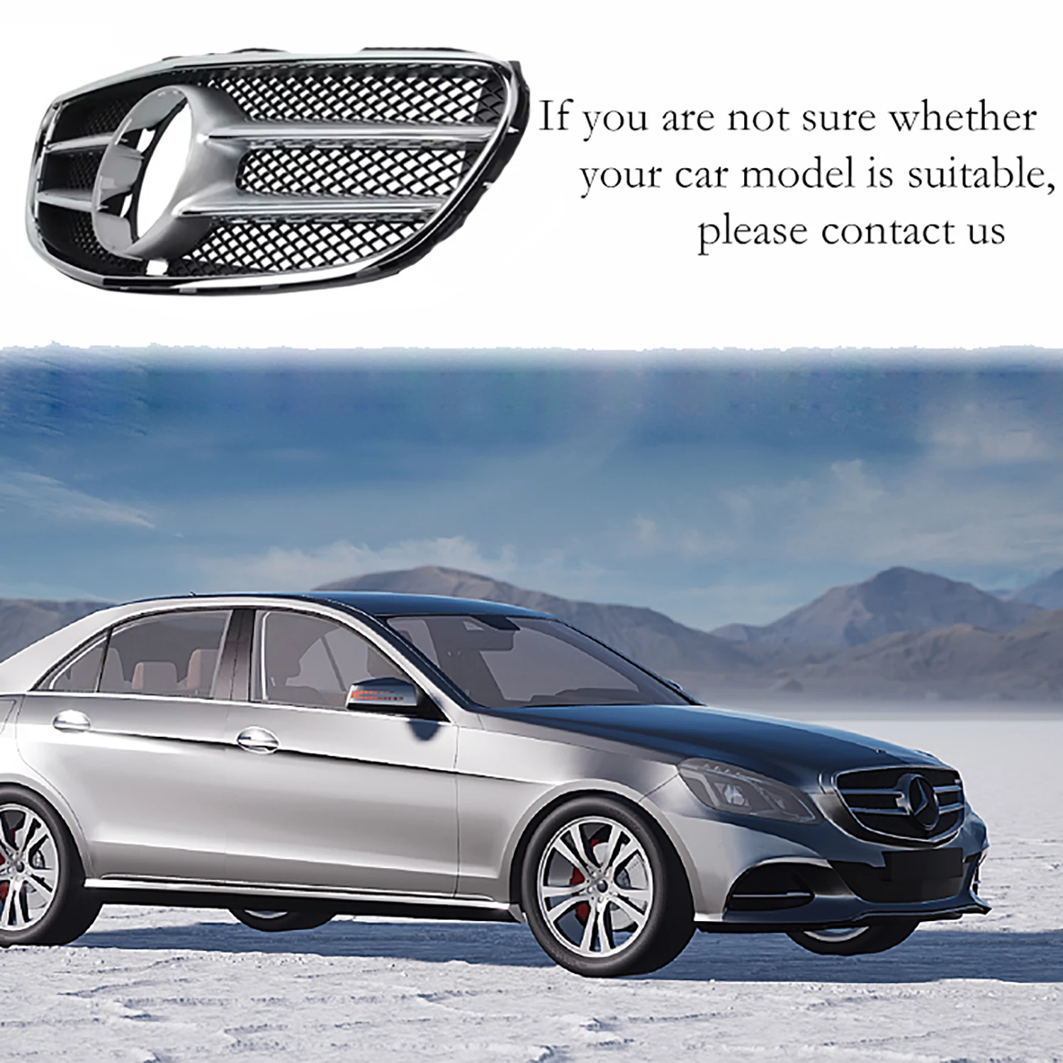 

2128851022 BBmart Auto Parts 1pcs Front Bumper Grille Assembly For Mercedes Benz W212 E250 E300 E350 E400 E220 E200 E500 E63 AMG