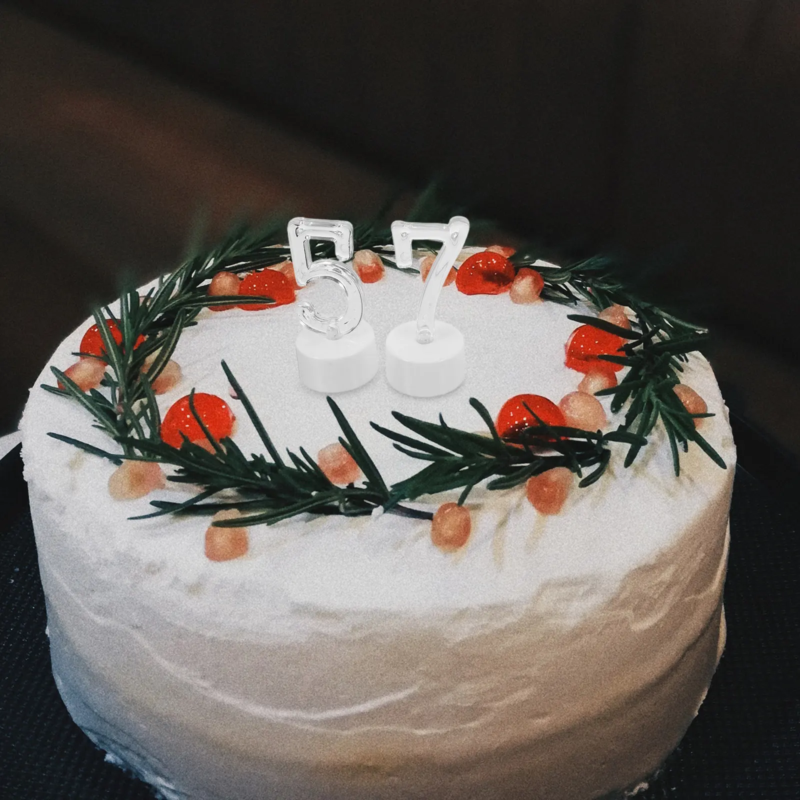 

10 шт. Безопасные многоразовые светодиодные цифры для торта, работающие от батареек, для украшения праздничного торта