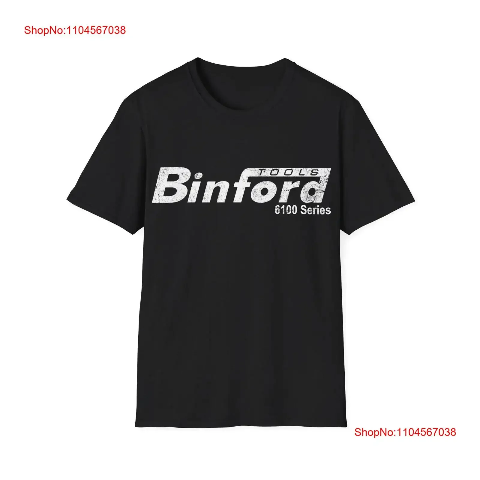 

Футболка Binford Tools серии 6100 с белым логотипом, винтажная стираная модная растянутая удобная домашняя повседневная дизайнерская одежда