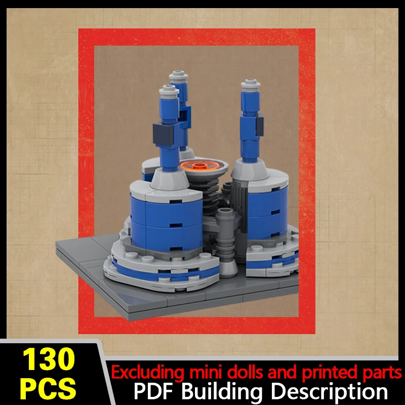 Modern Power Plant Model MOC Building Bricks War Equipment Modular Technology Gifts Holiday Assemble Children Toys Suit