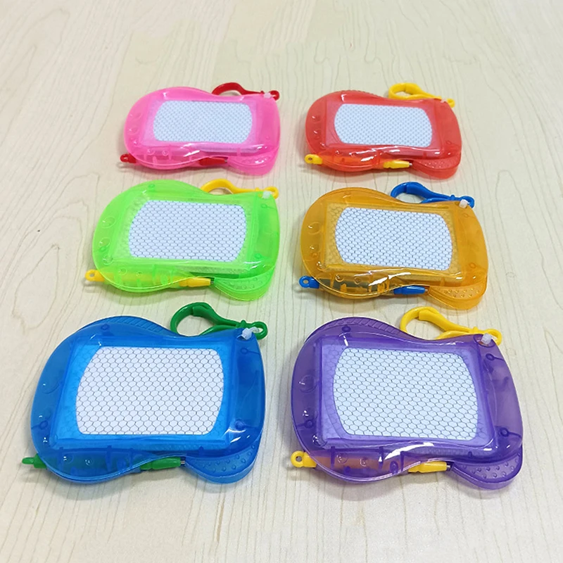 1Pcs Mini Magnetic Drawing Board Erasable Writing Pad Keychain Kids Birthday Party Favors Mini Keychain Writing Board Toy