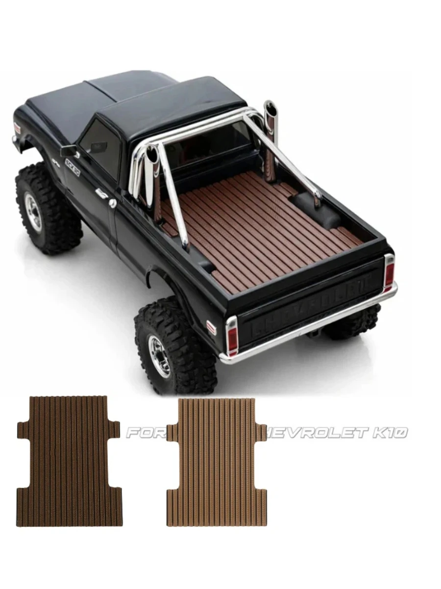 Rcdream RC Pickup Truck Ladeflächen-Holzdekorplatte, Simulationsboden, Modifikationsteil für Axial Scx30 K10 RC Crawler