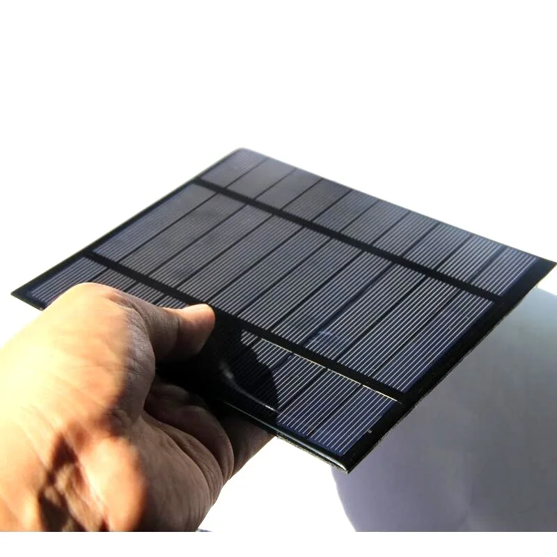 BUHESHUI 2.5 ワット 5 V ソーラーパネル多結晶太陽電池 + クリップソーラー充電器 3.7 V バッテリー 150*130 ミリメートル 2 個送料無料