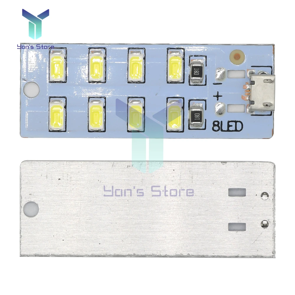 Mirco USB 5730 LED Lighting Panel USB Mobile Light Emergency Light Night Light White 5730 SMD 5V 430ma~470ma DIY Desk Lamp