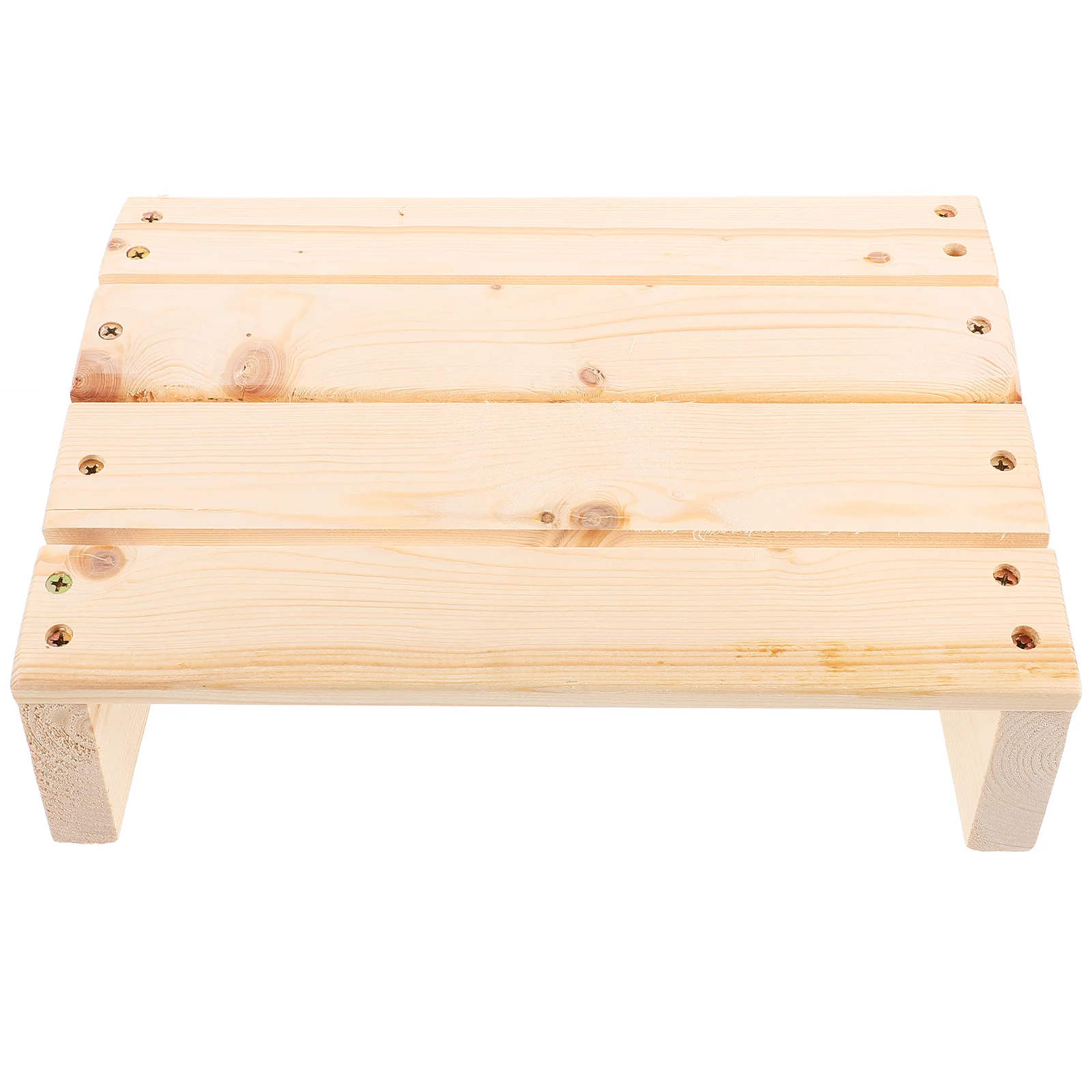 Coussin en Polymères de Pieds en Bois et Métal, Appui-Jambe en Surpoids, Repose-Pieds de Bureau
