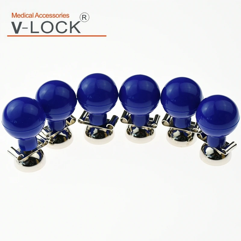 V-LOCK Nickel-plated EKG Suction Electrodes,3.0&4.0 double purpose,metal part OD=21mm,ball OD=27mm