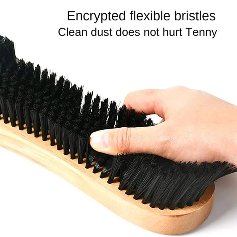 NALFI-Cleaner Accessories Reusable Pool Table Brush Kit With Soft Bristles Wooden Handle Keep Billiard Rails Spotless Pristine