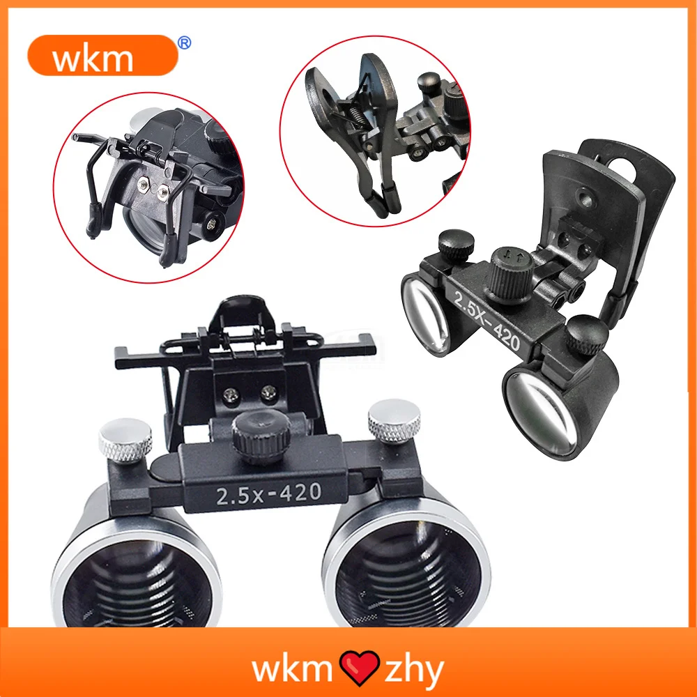kim 2.5x 3.5x  Loupes Binocular Magnifying Glass Medical Magnifier Coated Optical Lens With Clip Dentist Surgical