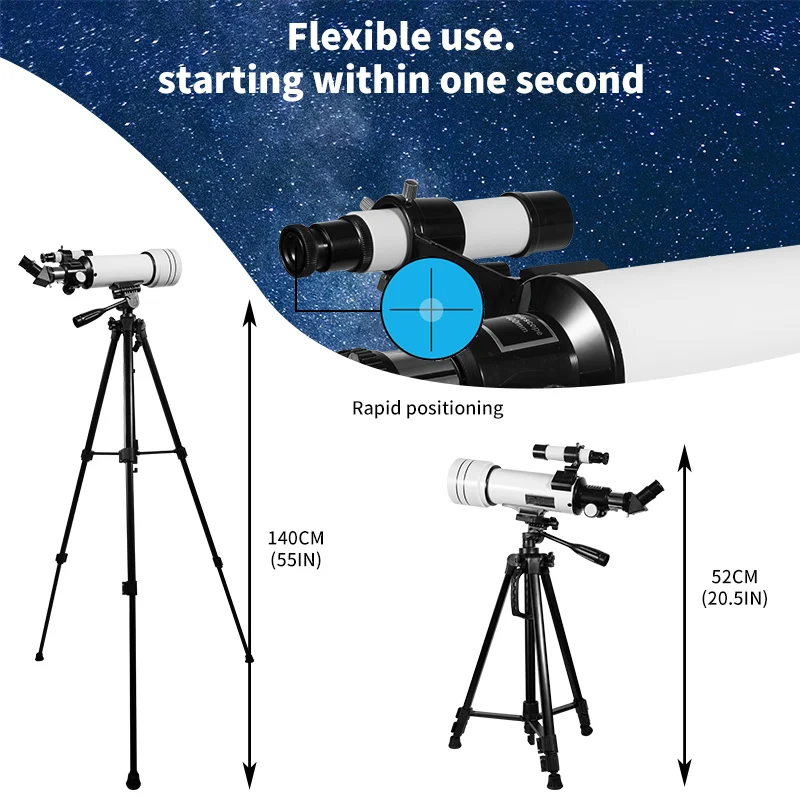 Professional Astronomical Telescope 40070 Upgraded Version Bak4 Prism Powerful For Gift Moon Watching Stargazing Bird Watching