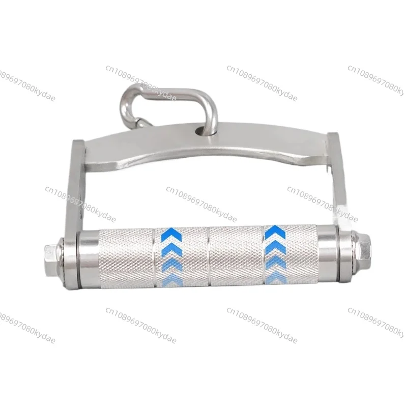 304 Stainless Steel Pull-Down Handle for Lat Pulldown, Rowing, Fly Exercises, and Cable Crossover Machines