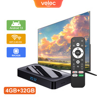 Velec Smart TV Box Android13 Home Theater RK3528 4+32G 8K Media Player Wifi6 For Google Assistant Netflix Streaming Set Top Box