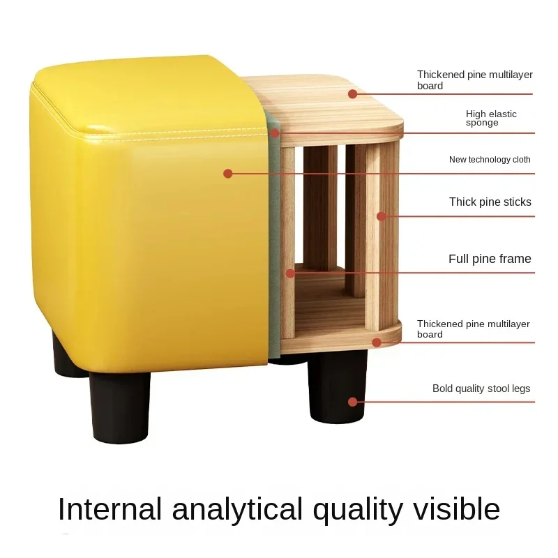 북유럽 구두 스툴, 편안한 거실 오토만 스툴, 간편한 청소, 가정용 신발 벤치, 세련된 현관