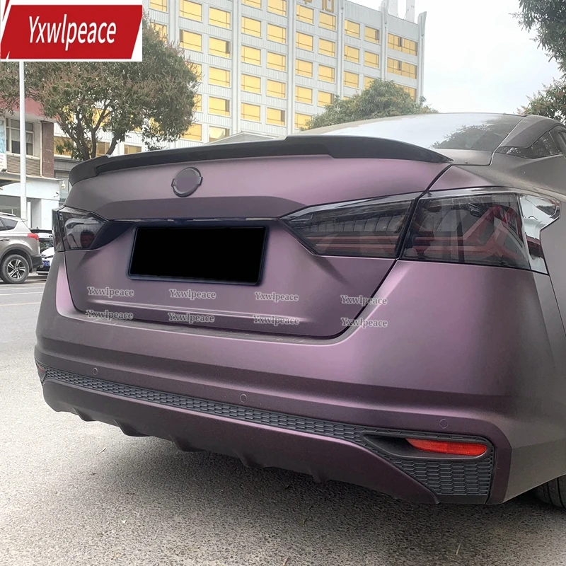 

For Nissan Altima Teana Spoiler 2019 2020 2021 2022 ABS Plastic Unpainted Color Rear Trunk Lip Spoiler Wing Car Accessories