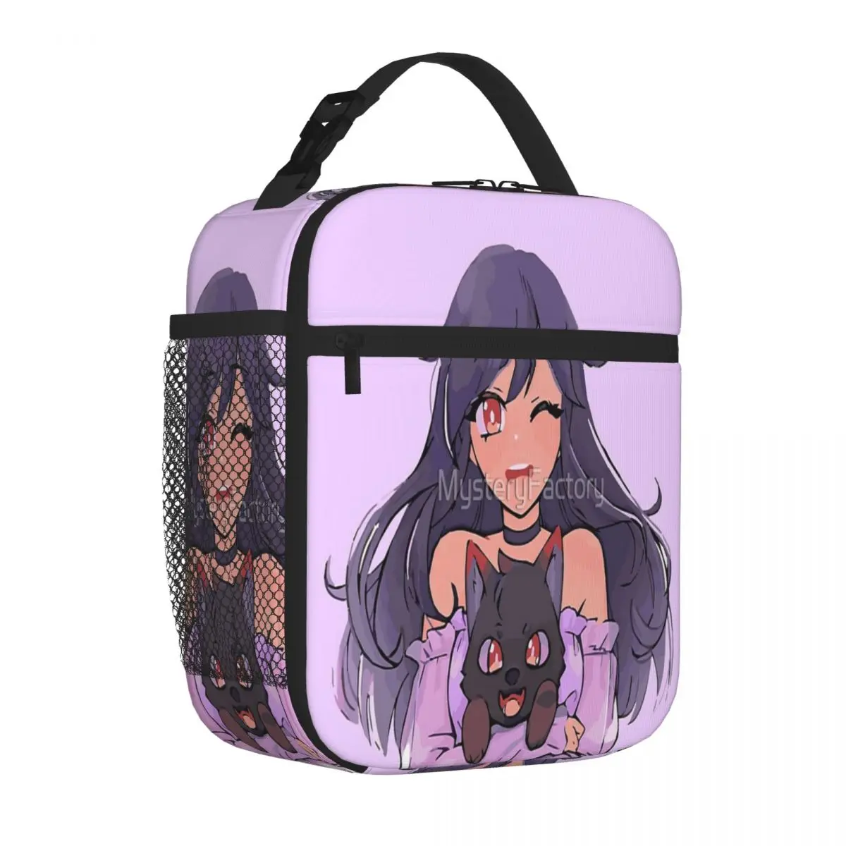 Aphmau con Aaron Dog Lunch Tote Kawaii Bag Lunch Box Kids Lunch Box Thermal