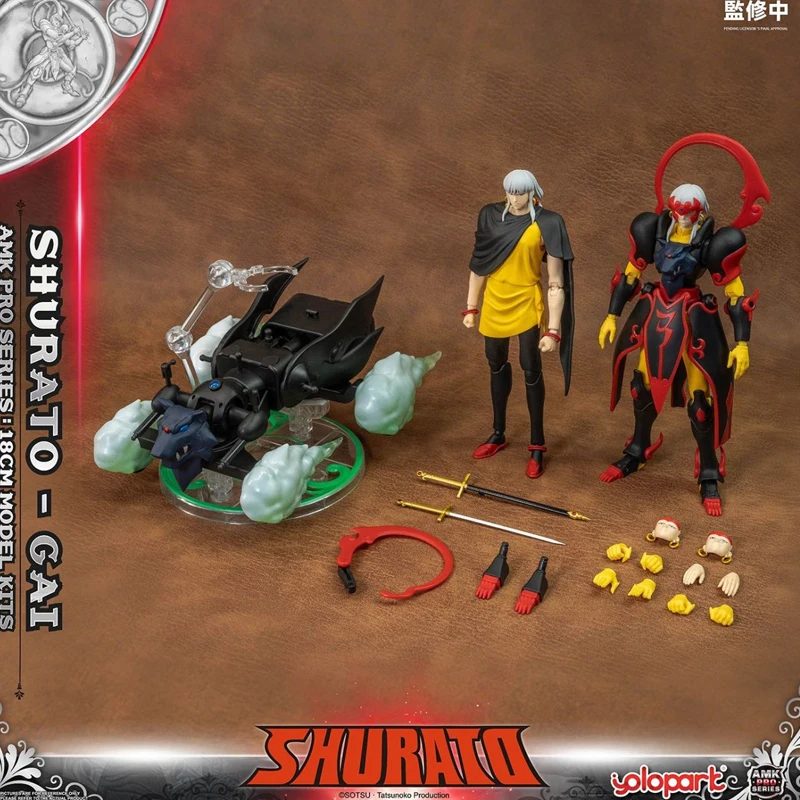 

Yolopark AMK PRO X Series Tenkuu Senki Shurato Kuroki Gai Металлическая бронированная фигурка с аксессуарами (Предзаказ)