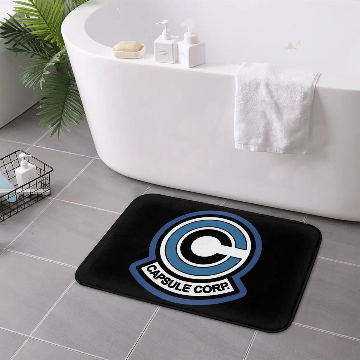 

Capsule Corp Logo Anti-slip Doormat Floor Mat Carpet Rug for Kitchen Entrance Home Bathroom Living room Footpad Mats