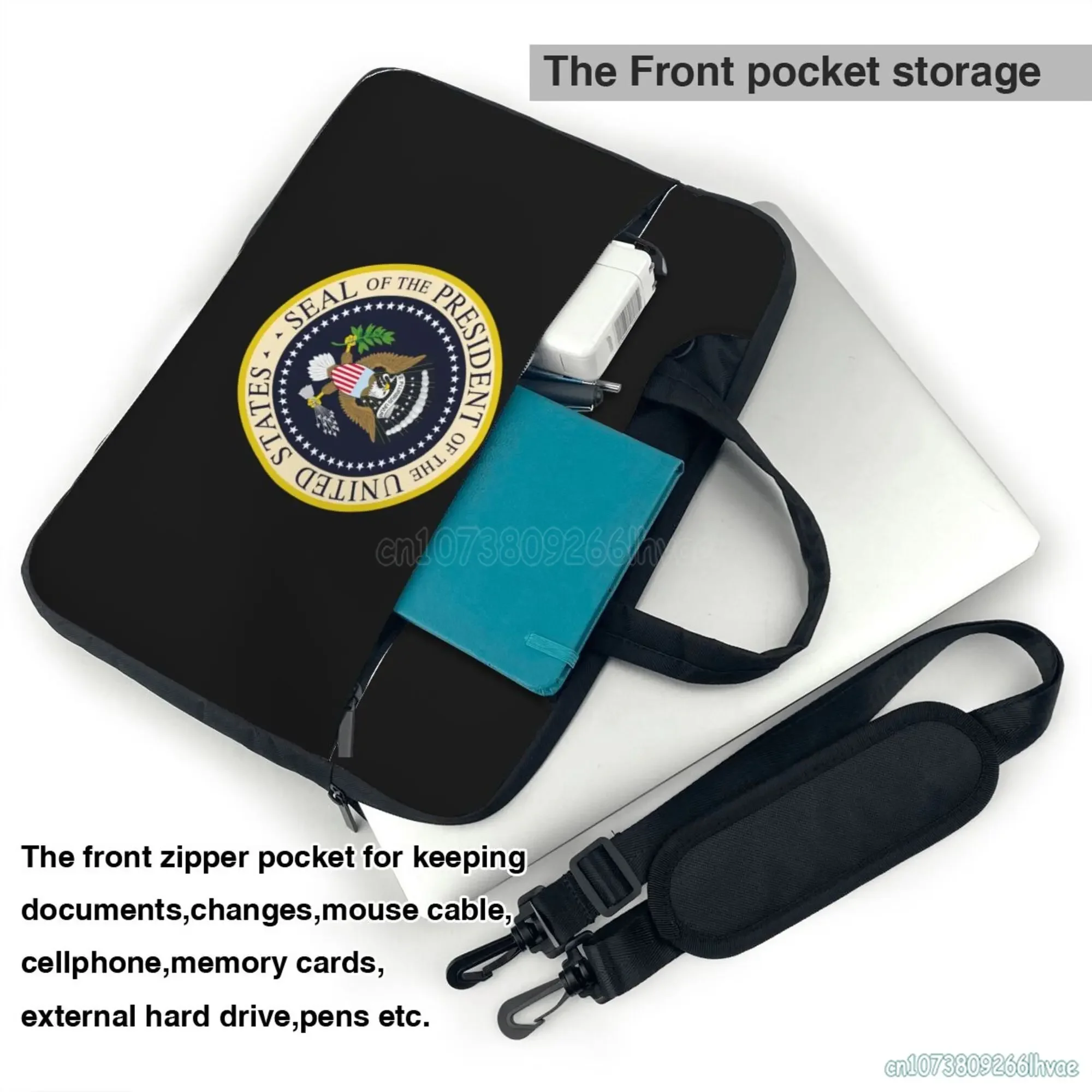 Bolso de hombro para ordenador portátil Seal of The President of The States, Compatible con bolsa de cubierta para PC de Netbook para portátil de 13/14/15,6 pulgadas