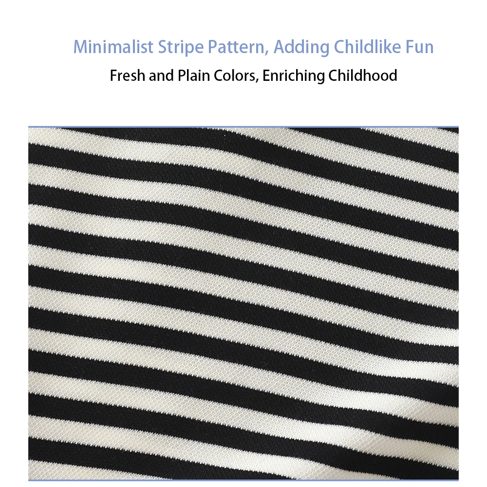 Kinderkleidung, Streifenbluse, Jungen- und Mädchen-Poloshirts, Kinder-Langarmpullover, modische Sweatshirts, T-Shirts, klassisches Oberteil für Kleinkinder – Detail 10