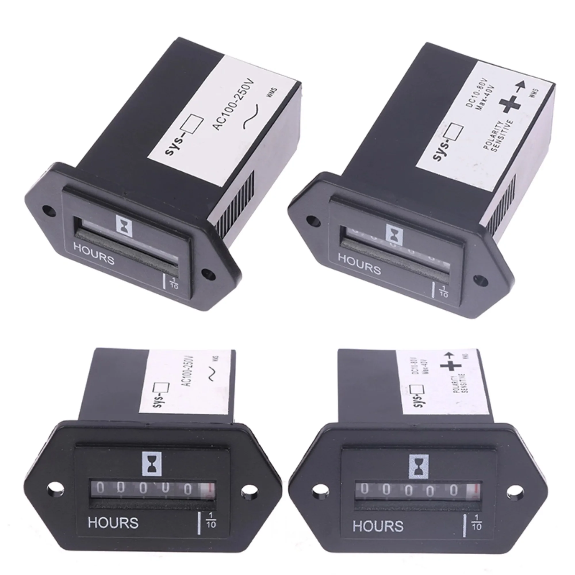 1 Adet Yüksek Kalite 6 Haneli 100-250V/AC 10-80V DC Saat Ölçer Komple Mühürlü Kuvars Zamanlayıcı Sayacı SYS-1 Doğruluk:1%