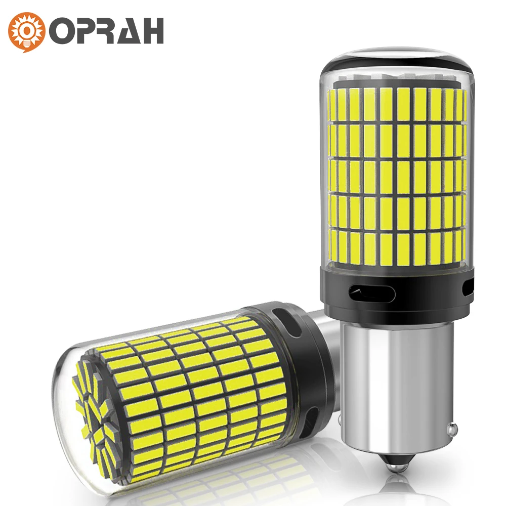 

Oprah HighPower Car LED Light 1157 BAY15D P21/5W 4014SMD Canbus No Error For Car Turn Signal Lamp T20 7440 7443 W21/5W Amber 12V