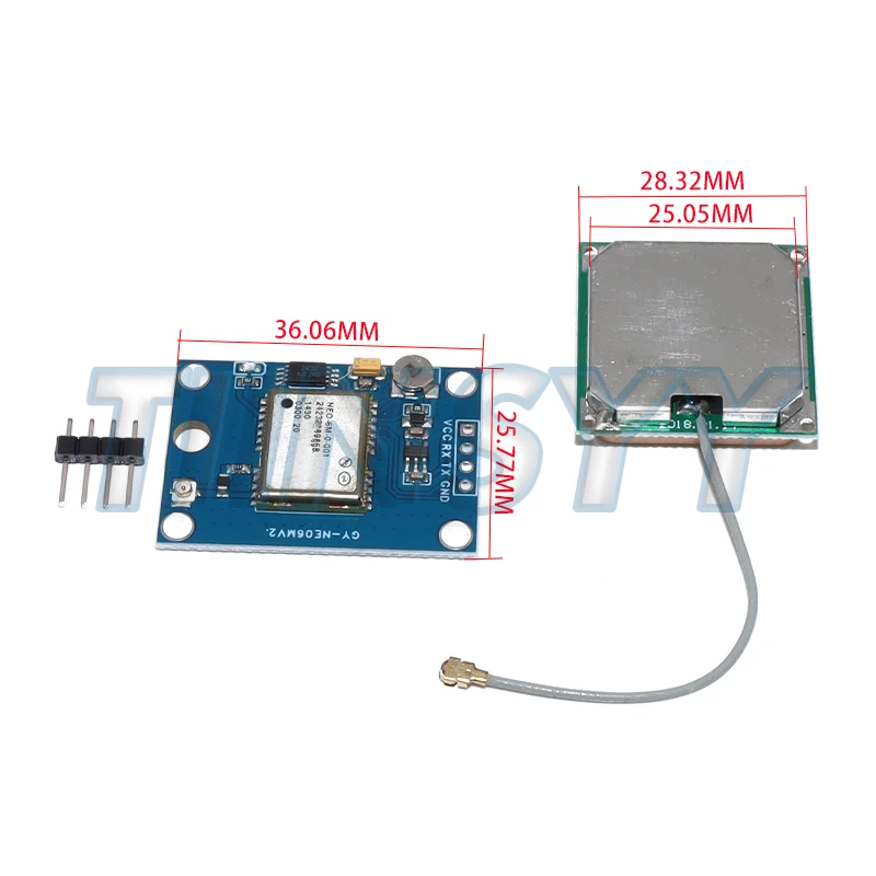 GY-NEO6MV2 New NEO-6M GPS Module NEO6MV2 with Flight Control EEPROM MWC APM2.5 large Antenna