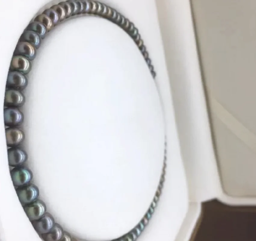 Natural Pearl Necklace AAAA10-11mm Natural Tahiti Necklace 925s16/18/22/24/35 inch