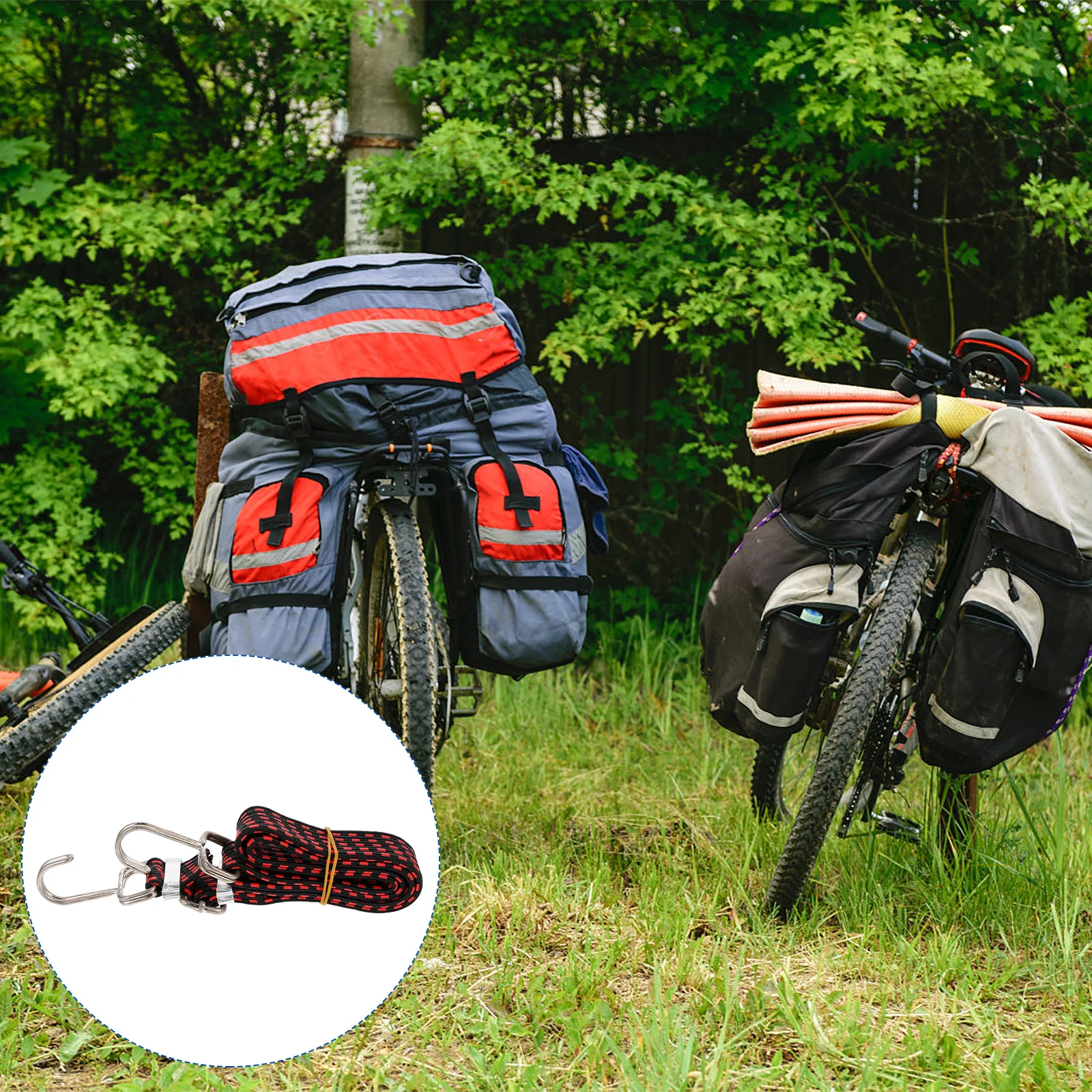 

1Pcs Elastic Cargo Tie Down Strap Durable Binding Belt for Bike Motorbike Motorcycle Secure Fastening Tensioner Belt