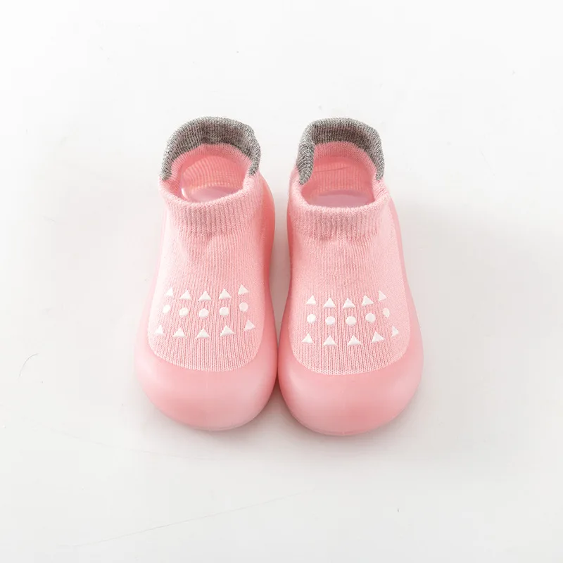أحذية أرضية للأطفال باللونين الأزرق والوردي، جوارب للمشي في الأماكن المغلقة والخارجية، أحذية مريحة وغير قابلة للانزلاق للأولاد والبنات #5