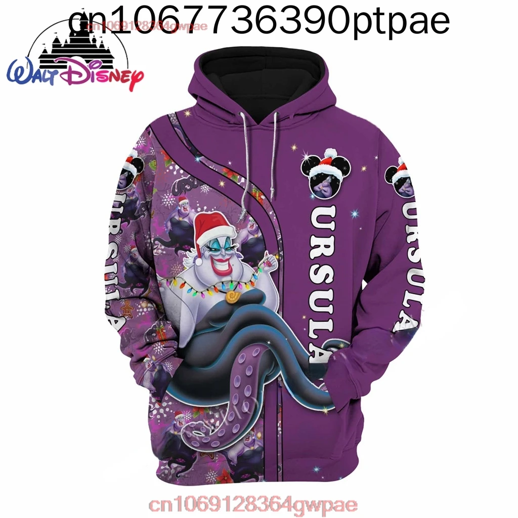 Ursula (The Little Mermaid) Disney 3D Print Dopey High-quality Flannelet thickening Zipper/ Hoodies Men Women Pullover