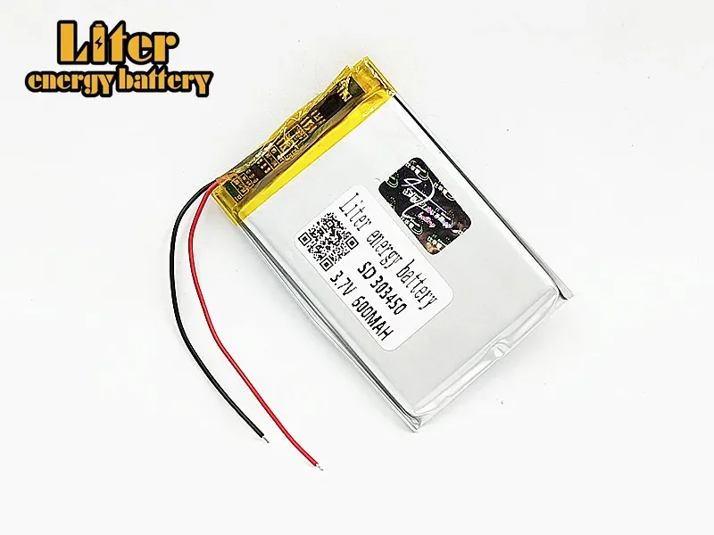 eBook Rechargeable Battery 323450 600mah Li-Po lithium polymer battery 3.7v For GPS MP3 MP4 MP5 DVD Toy Driving Recorder