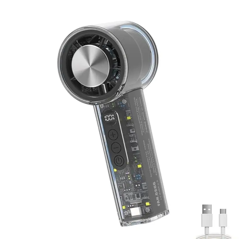 

Летний ручной охлаждающий вентилятор со 100 скоростями, перезаряжаемый через USB, для улицы и офиса, путешествия, охлаждающий