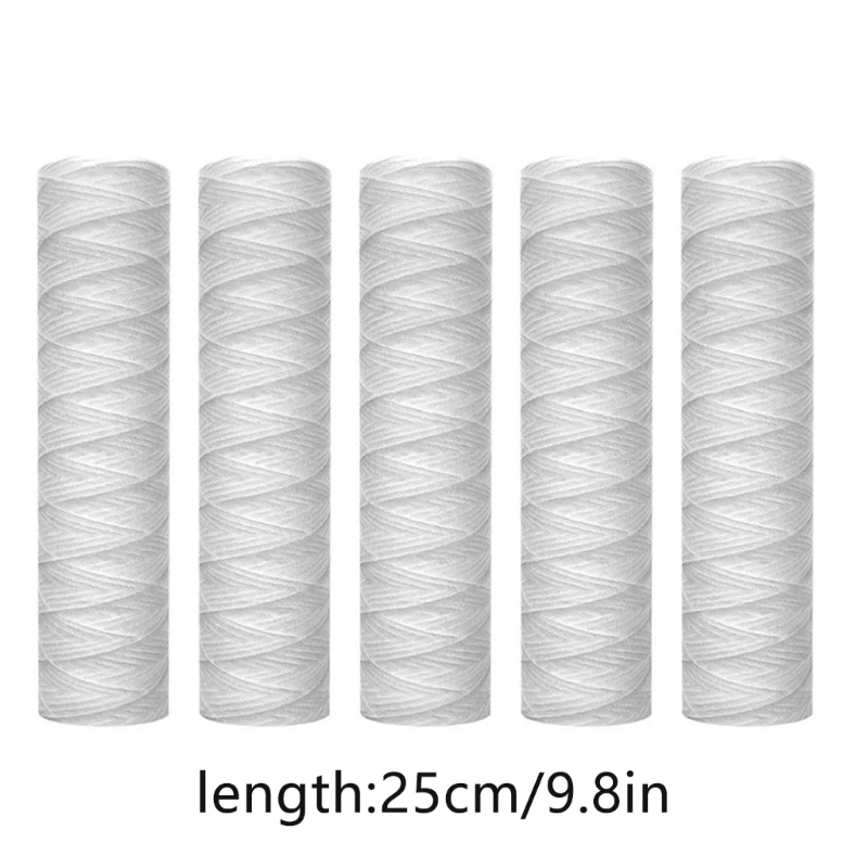 5 Miếng Cao Cấp Dây Vết Thương Nước Lọc Polypropylene Thay Thế Đa Năng Cho Trầm Tích Dropshipping