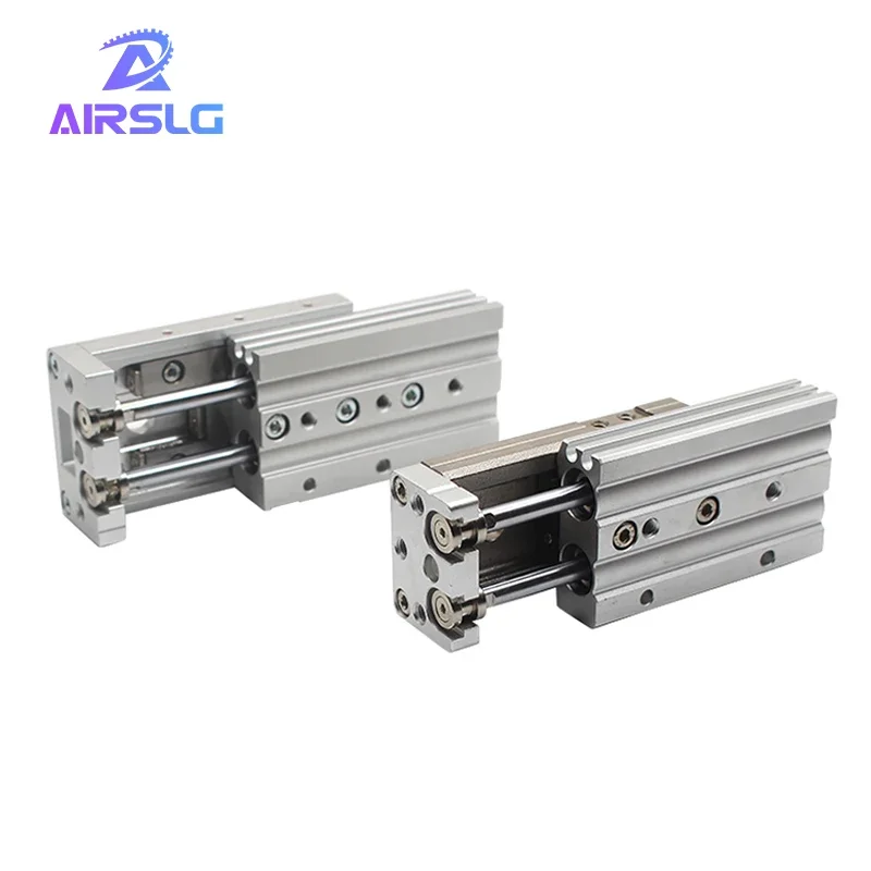 

SMC Type dual rod Rail slide air pneumatic cylinder MXS12-100 MXQ16 MXS12L MXQ16L bore 12 16mm stroke 10-125mm slide cylinder