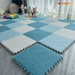 Alfombra de juego interactiva para bebé de 30x30cm, alfombra de escalada antideslizante suave, almohadilla absorbente de golpes de felpa para dormitorio, Material de espuma EVA, regalos para bebé