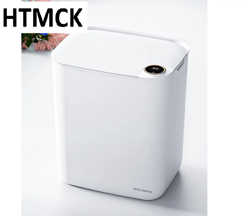 Smart Sensor Automatic Trash Can with Display Screen Type-C Charging Induction Waste Bin for Kitchen Bathroom Bedroom Smart Home