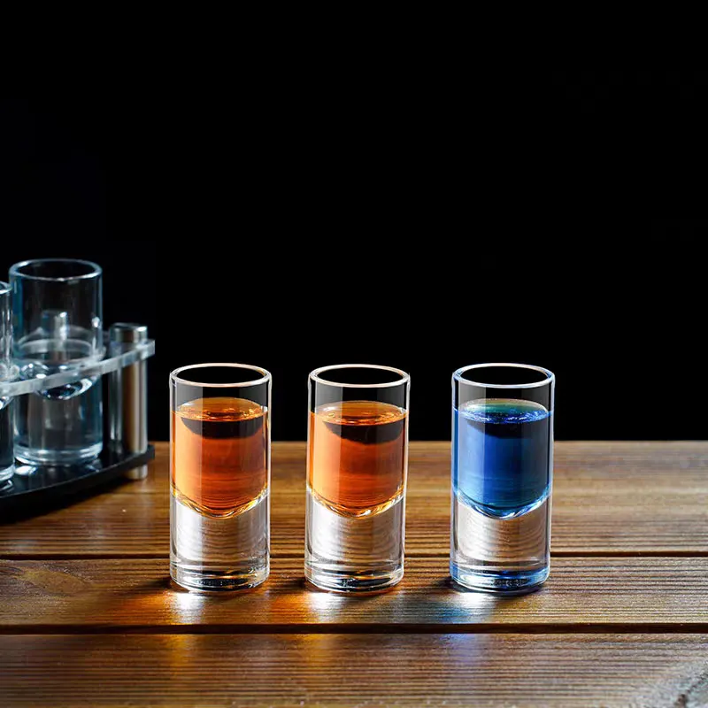 Mini Cup White Spirit Cups 6-piece Wine Divider Small Glass Wine Cups Wine Divider Home Creative Wine Utensils Glass Wine Cups