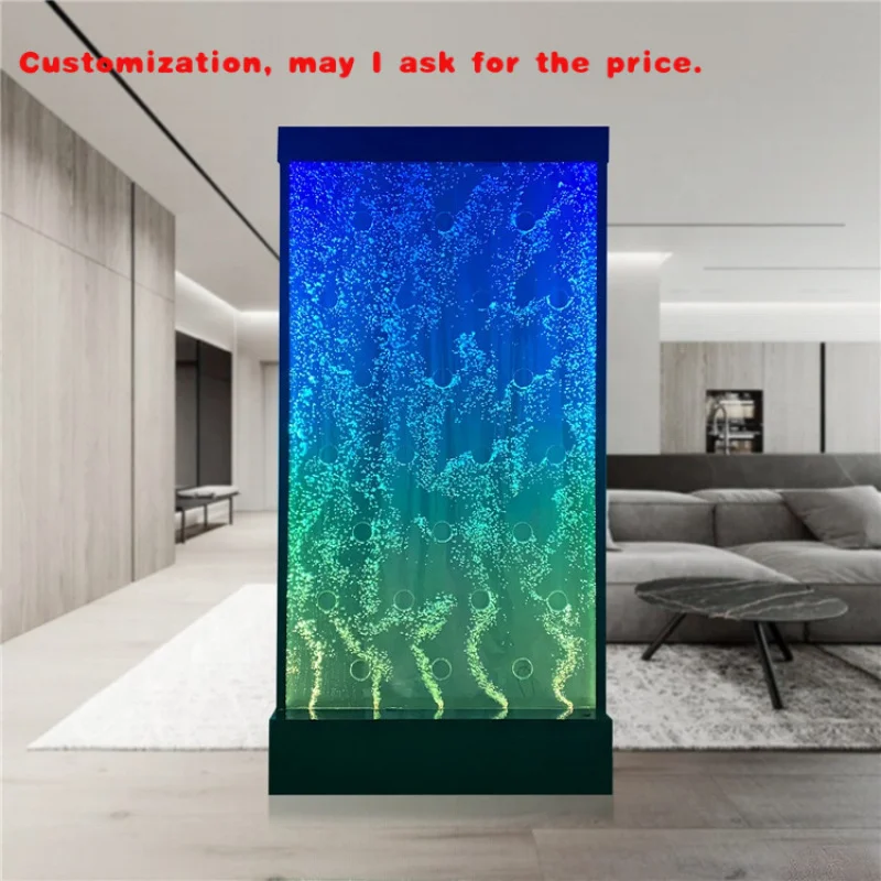 

custom.Hot Sale Bubble Features Wall Home Decor Fountain Freestanding Commercial Partition Wall