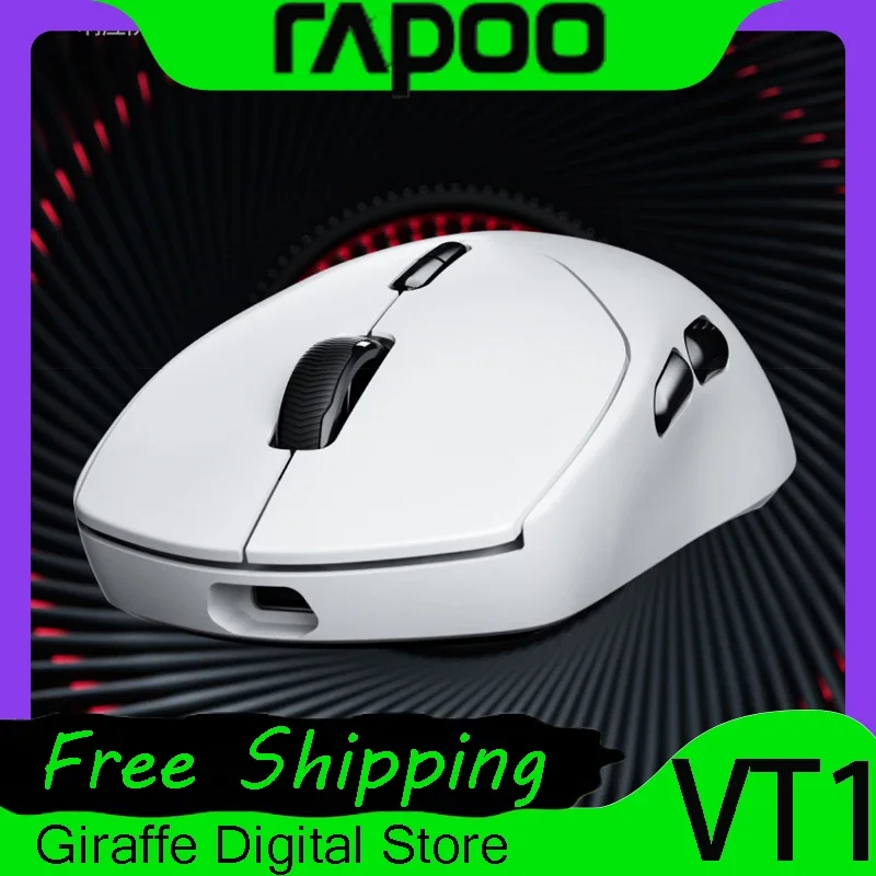 Rapoo Vt1 Pro Max Wireless Mouse 8K PAW3950 C+click V+WIRELESS E-Sports Gaming Mouse Lightweight PC Gamer Office Accessories