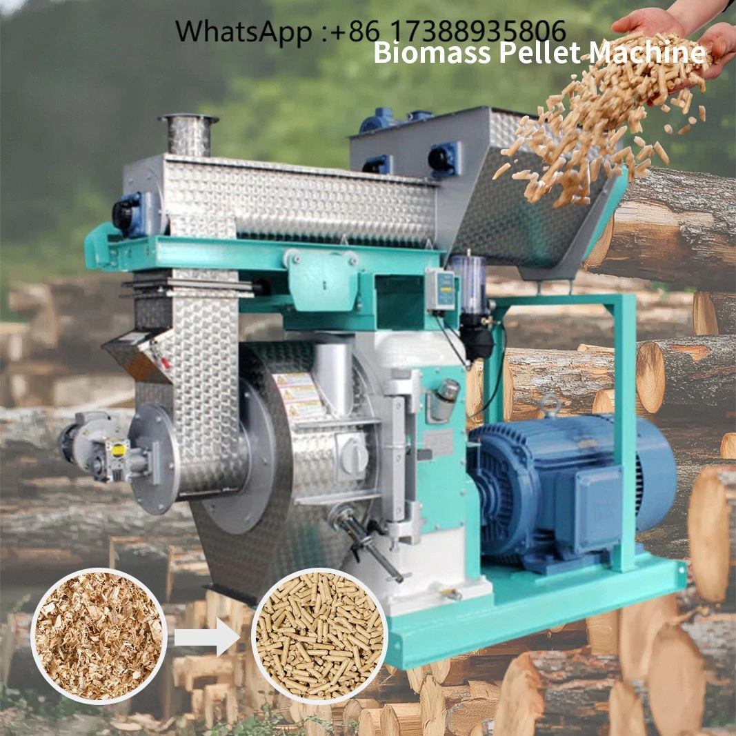 Full Automatic Electric Motor Ring Die Animal Feed Pellet Production Line with 5 Ton/H Capacity for Farm Use New