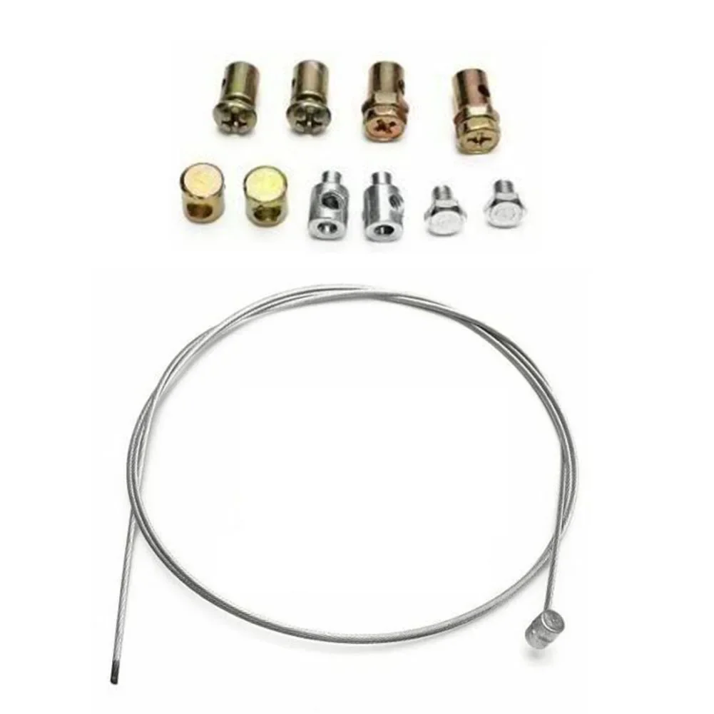 Solderless Nipple With Sleeve Nut Set Throttle Clutch Cable Repair Kit Lawnmower Rotovator Ride On Lawn Mower Rotator Ride