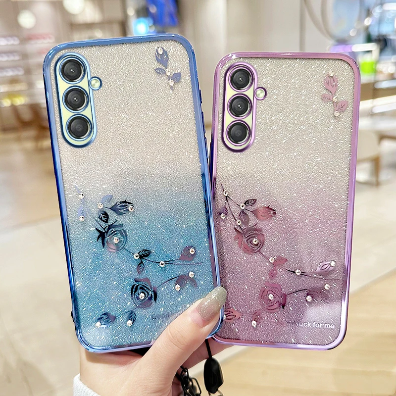 Soft Phone Case For Samsung Galaxy A25 A36 A27 A24 A23 A31 A34 A26 A35 A33 A22 4G 5G Lanyard Lens Protect Cover Silicone Cases