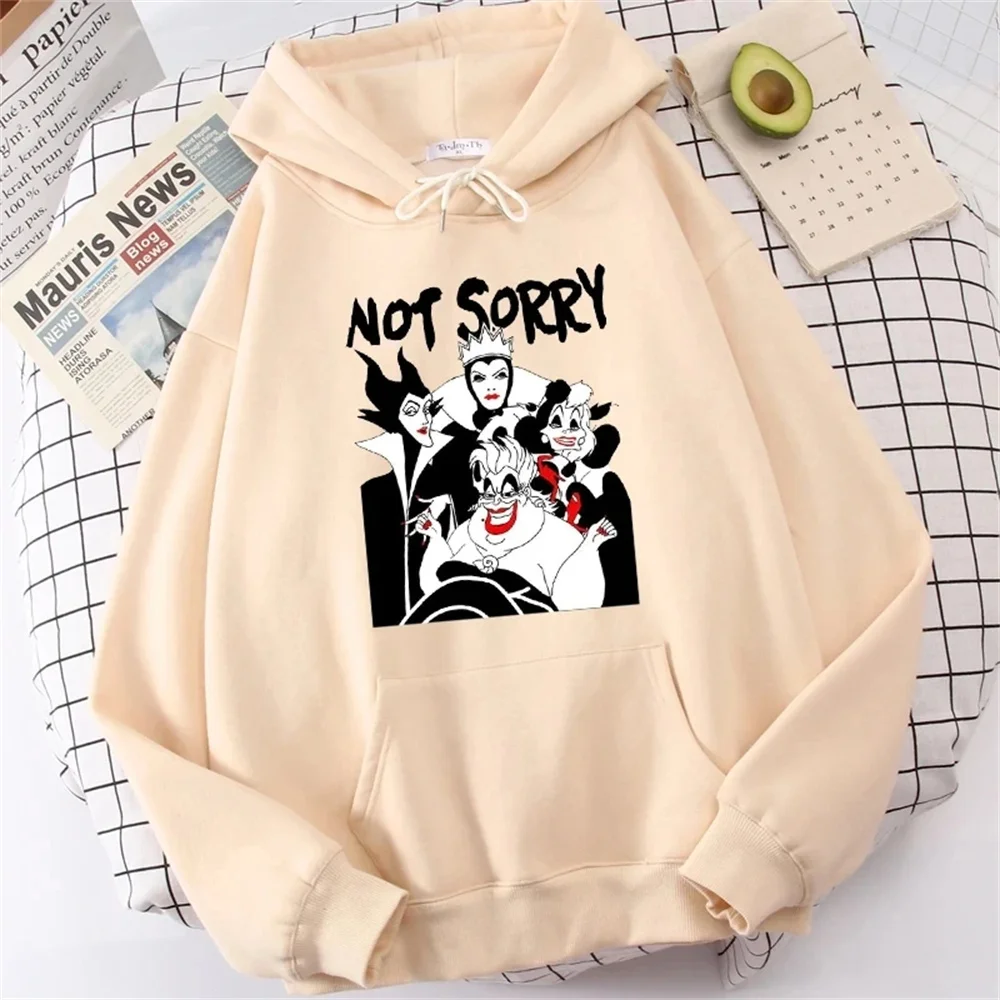 Disney Cartoon AutumnNew Fashion Villains Bad Girl Have More Fun Hoodie 90s Casual Cartoon Hoodies Pleasure Sweatshirts Home Top