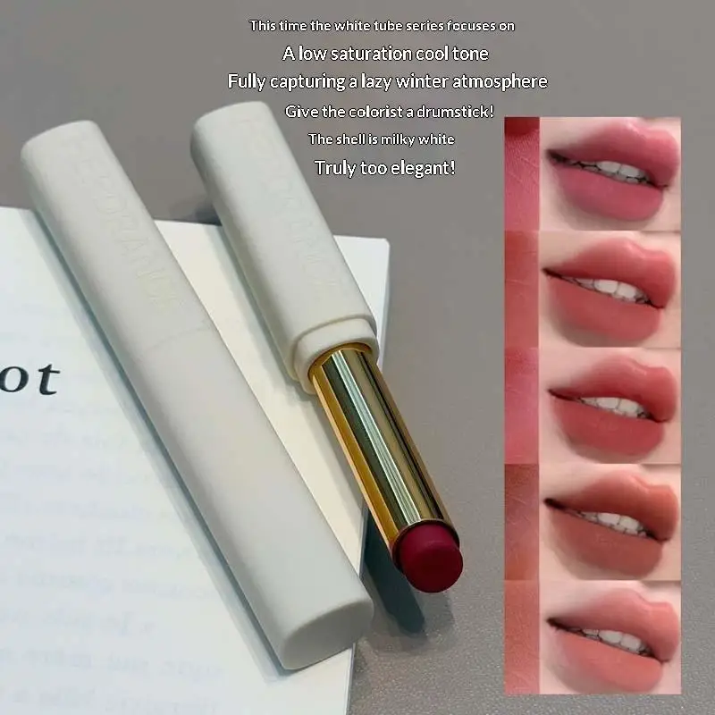 HERORANGE Rossetto opaco a bassa saturazione Crema Velluto Non facile da sbiadire Rossetto opaco Lucidalabbra Trucco duraturo impermeabile