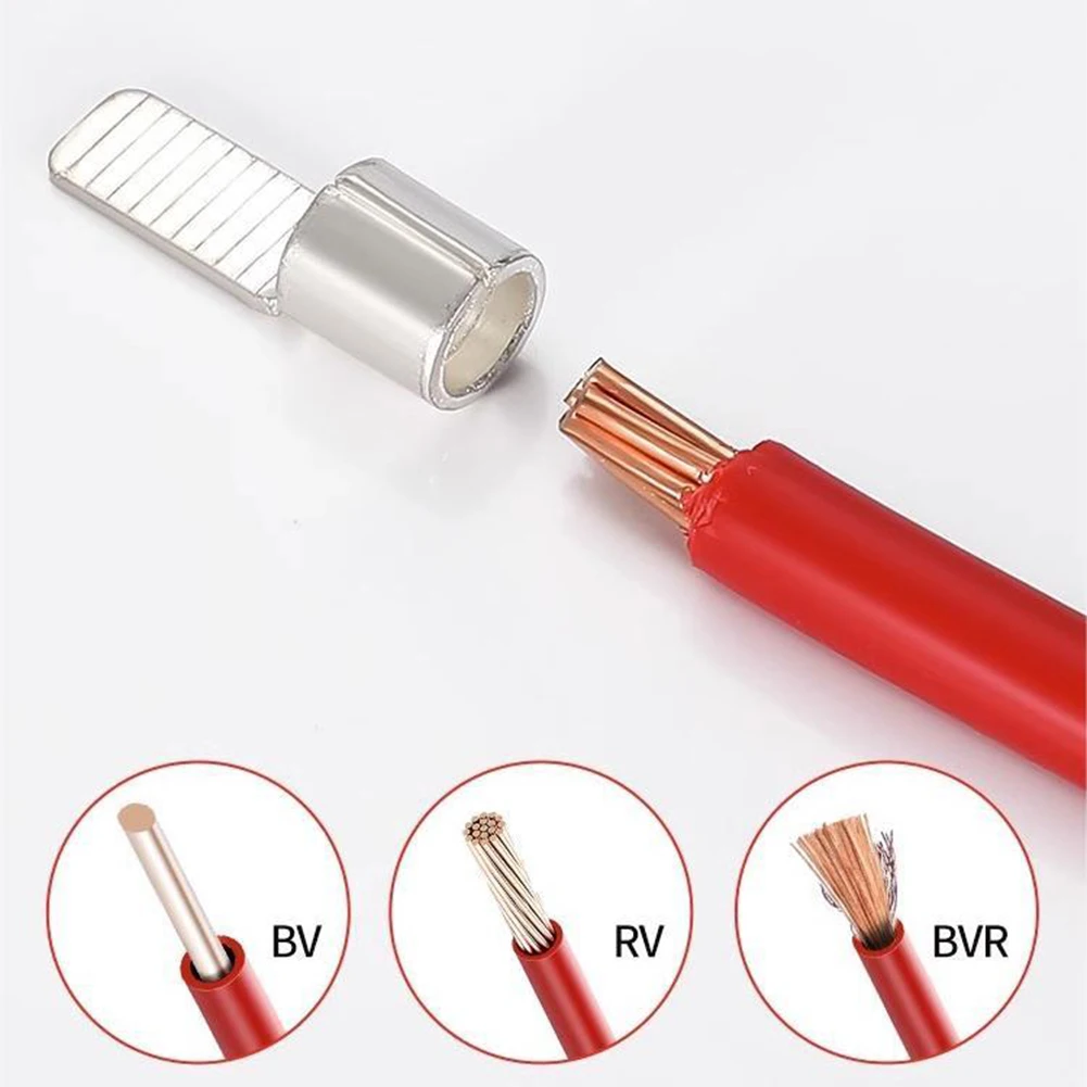 

Copper Crimp Connector Set Of Fifty For Reliable Connections In Electrical Wiring Suitable For Ten To Sixteen Square Millimeters