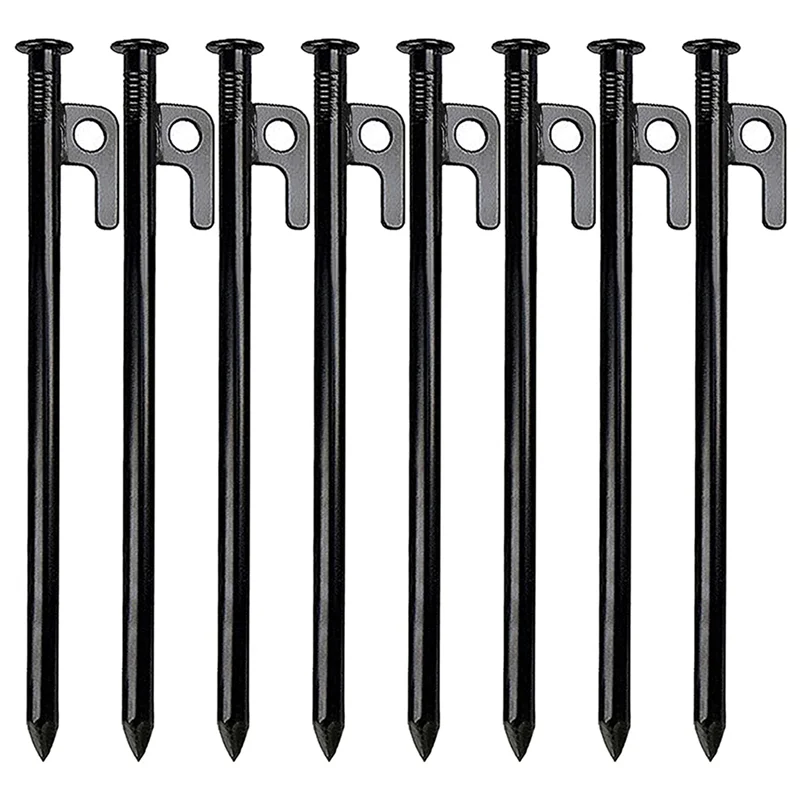 

B93B-16 Pack Tent Stakes Heavy Duty Metal Tent Pegs For Camping Steel Tent Stakes Unbreakable And Inflexible,40Cm