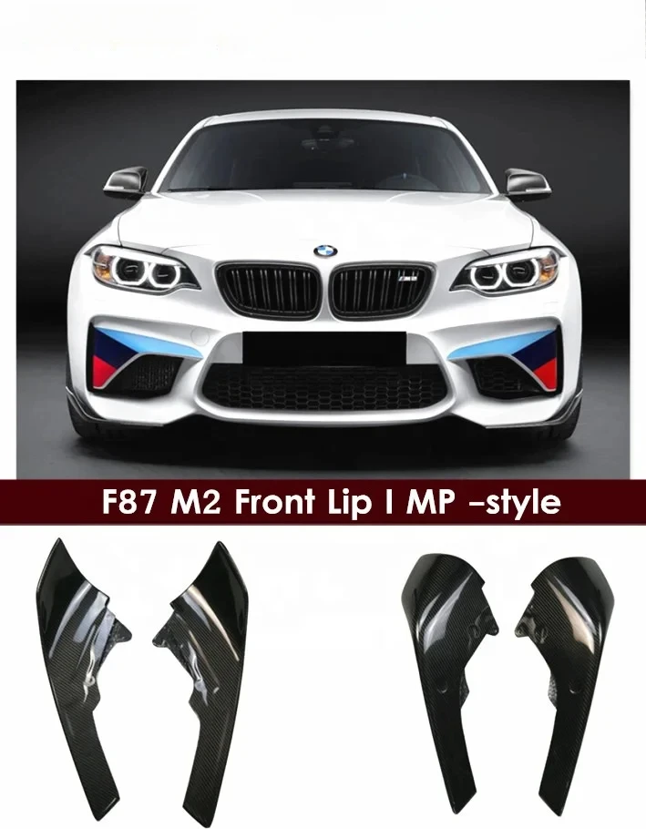 M performance style Carbon Fiber Front Lip Splitter For F87 M2  M2C 2018-22