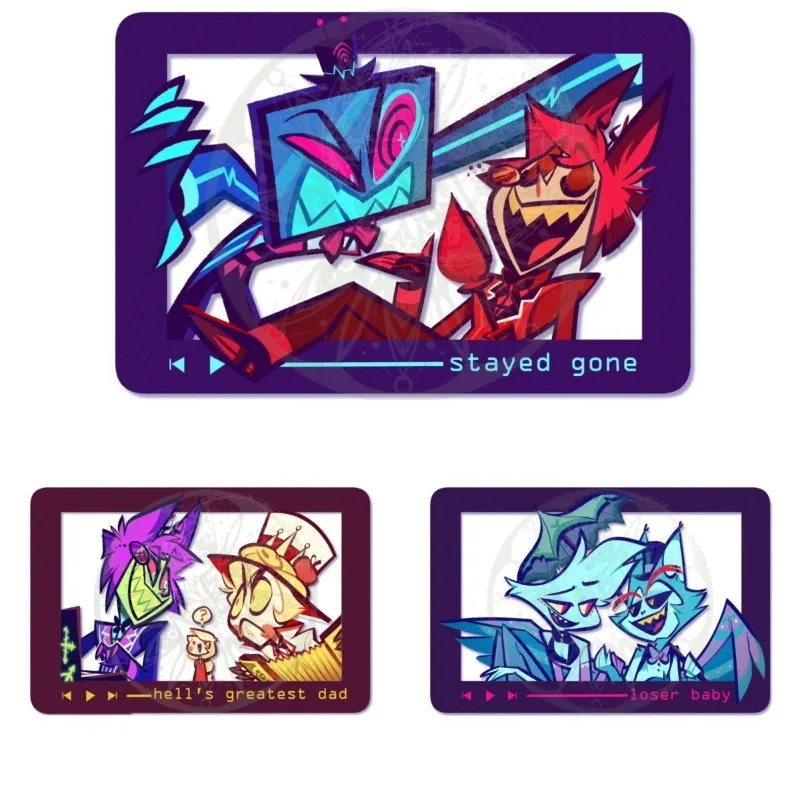 A litro do inferno placa decoração de mesa vox alastor standee lucifer coleção ornamento acessórios anjo casca poeira acrílico boneca modelo