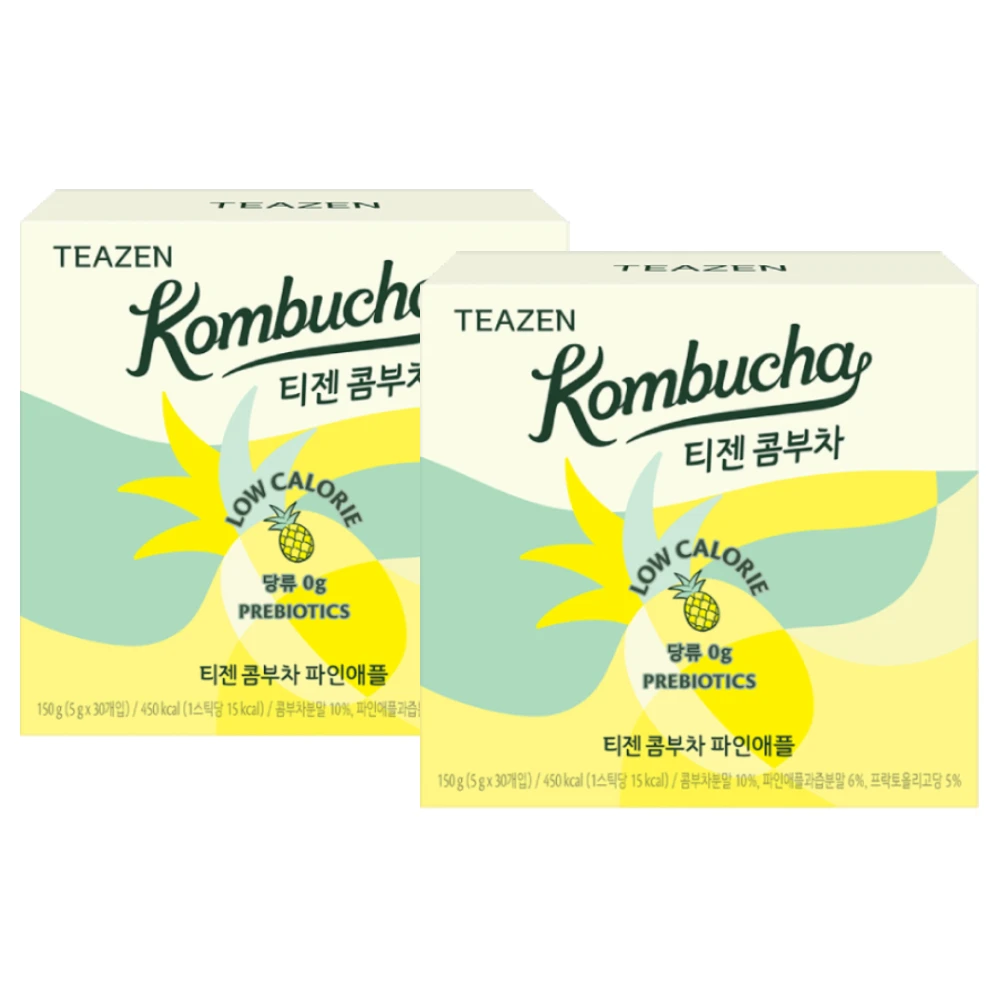[1+1] Teezen Kombucha Pineapple 30 Sticks + 30 Sticks